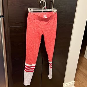 Bombshell Sportswear red knee high leggings size small